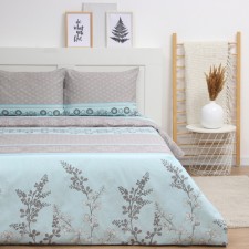 Lovelife linen Duet Flower 153x215sm-2pcs, 240x220cm, 50x70cm-2pcs, cotton, calico, 125g/m2