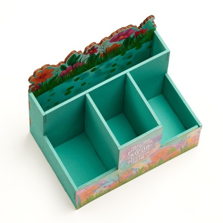Organizer for the office "You yourself draw your life..." 4 departments 15x10x14-3