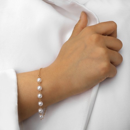 Set of 6 items: 6 Bracelets "Sea", Color Gold-4