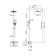 Shower system IDDIS SheLFY SheSBBTI06, tropical shower, shower, brass, chrome