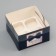 Box for 4 cupcakes with a transparent lid, "Male to Ark", 16 × 16 × 10 cm, confectionery packaging