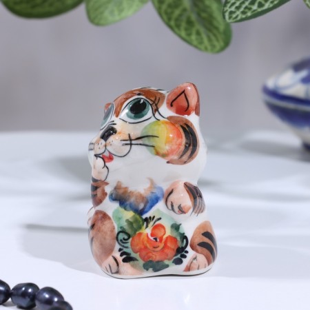 Сувенир "Кот Ласка", гжель, цвет-8