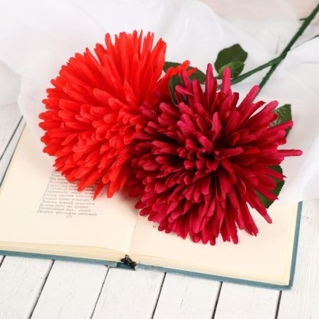 Artificial flowers "Astra Sphere" 12x60 cm, burgundy-2