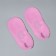 Socks for pedicure, silicone, with perforation, with a strap, size L, pink color