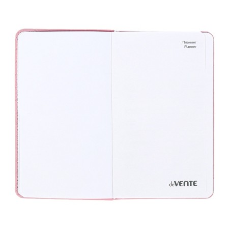 Planing pocket non -flowed 80 sheets, 100x170mm, Devente.elizabeth, a solid cover of leatherette with foam rubber, straps, block 70, pink-8