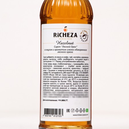 Richeza syrup "forest nut" 0.33 l-1