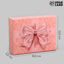 Подарочная коробка сборная "Нежность" 16,5 х 12,5 х 5,2 см
