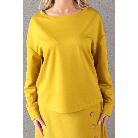 Female suit, size 54, mustard color-1