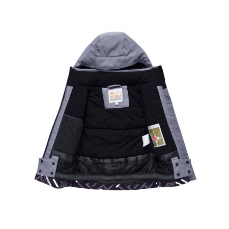 Ski costume for a boy, height 116 cm, gray color-3