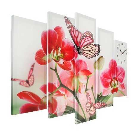 Walls are wall, modular, series: flowers, "orchids and butterfly", 80x140 cm-1