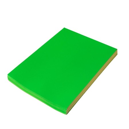 A4 paper, 100 sheets, 80 g/m, self-adhesive, fluorescent, bright green