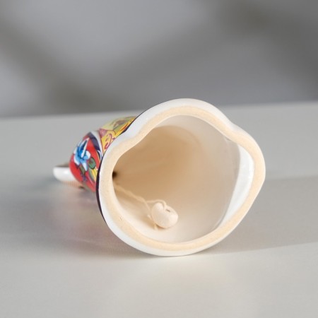 Souvenir bell "doll with a loaf", gzhel ", 11cm, ceramics-3