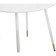 Wooden table Bianka 80x75 White stained metal, white 80x80x75 cm