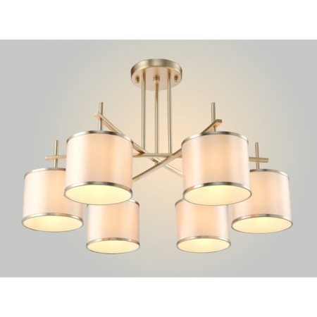 Crystal Lux chandelier, sergio 2901/306, E14, 6x60 W, 49x77x77 cm, gold color-1