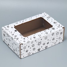 Box a gift team with a window, packaging, 