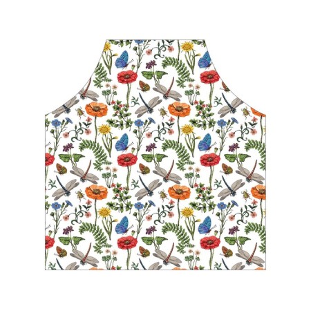 Apron kitchen with a photo print "Field sketches", adjustable, size OS-2