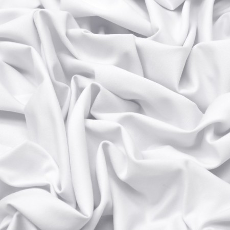 Cost -colored fabric is smooth -colored, width 160 cm, white color