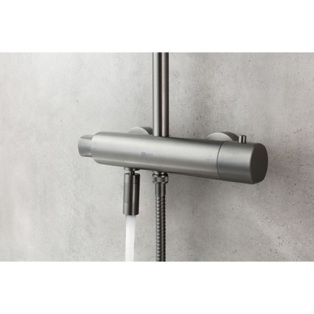 Lemark Bronx LM3772GM shower system, single -leaf, tropical shower, watering can-4