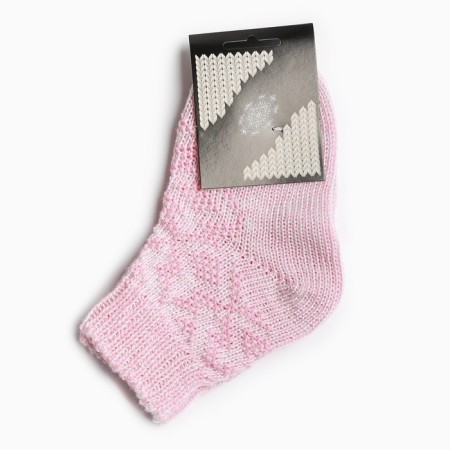 Woolen carrier socks, pink color, river 16-2