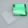 Cookie box, confectionery packaging with PVC lid, green, 15 x 15 x 3 cm