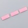 Textile strip "134-140", 5 x 1.1 cm, pink color