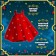 Carnival set "Bright Santa", height 110-116 cm, dress, rim