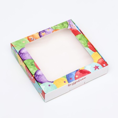 Self -assembly box, "congratulations", 16 x 16 x 3 cm-2