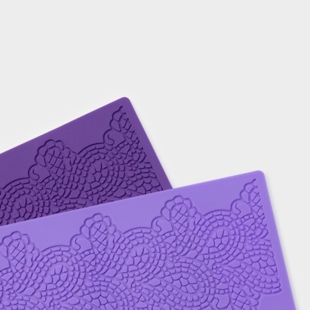 Aising rug of Dolyana "admiration", silicone, 38 × 26.5 cm, lilac color-3