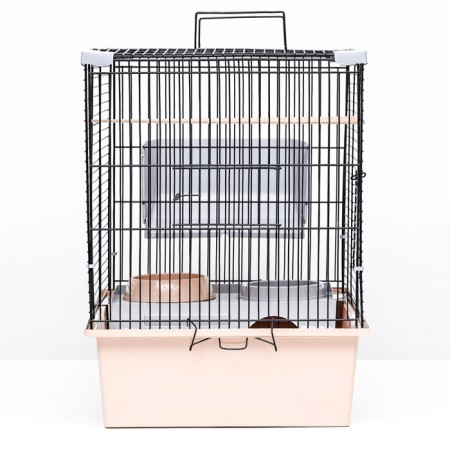 Cage for chinchilla "Pijon" No. 19, collapsible, 58 x 40 x 49, beige-1