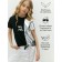 T -shirt Children's Amarobaby Gloss, height 134 cm, black color/silver