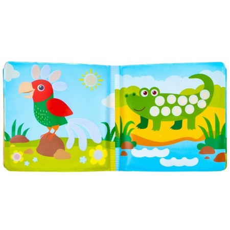 Book - a toy for the bath “Draw with your fingers: zoo”, water coloring, crumb I-11