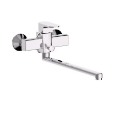 Zipponi Maia bathtub mixer, 1-bonded with a divertor, pour 350 mm, with hand watering can