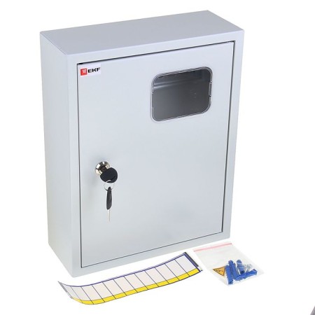Board of EKF Schrom 1/12 E, IP31, for 1F counter, external, with a window, 360x280x110 mm-1