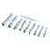 A set of keys-pipe sparta 137525, 10 items, 6 x 22 mm, 1 cake, galvanized