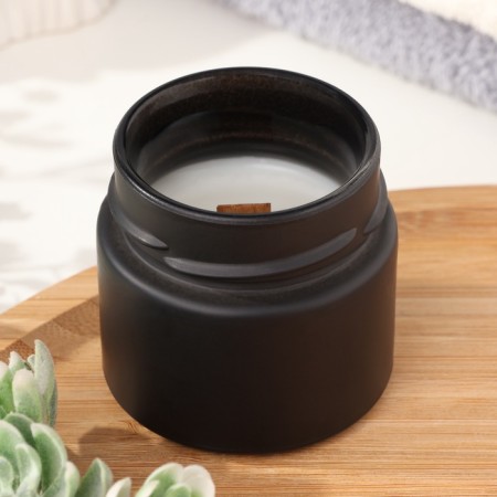 Aromatic candle made of soy wax in a bank, 75 g, Coffee TMB-1
