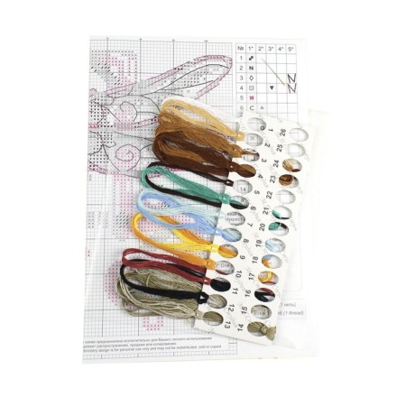 Set for embroidery "Dragonfly" 17 × 20 cm-2