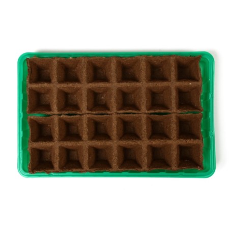 Set for seedlings: peat cassette, 24 cells (4 × 4 cm) 50 ml, pallet, Greengo-3