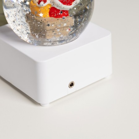 LED figure "Shar with Santa Claus" 10 × 14.3 × 10 cm, plastic, USB, glow warm white-4