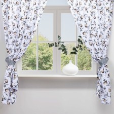 A set of curtains for the kitchen with sequences of Ethel “Pear” 145x180cm-2 pcs., 100% p/e