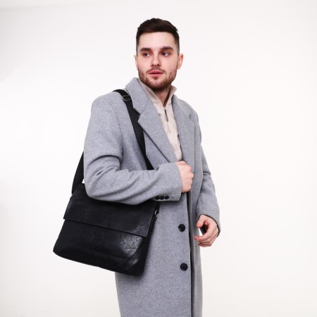 Male bag, black color-6