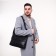 Male bag, black color