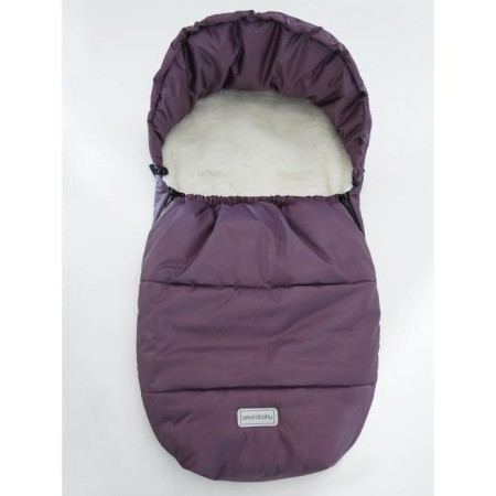Winter fur envelope Snowy Baby, size 85 cm, purple color-8