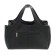 Bag women, genuine leather, black 36x10x33 cm
