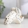 Souvenir Ceramics "Elephant with a zigzag on the ears" white-black with gold 7x4.2x9.8 cm