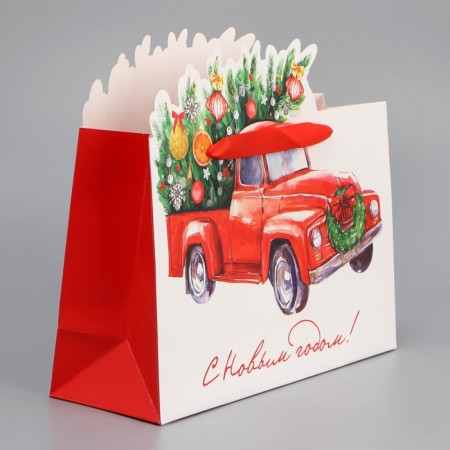 Gift package "I hurry to you", 30 x 25 x 10 cm, new year-2