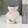 Gypsum candlestick, metal per 1 candle "node" d = 3.8 cm 8x8.8x10.5 cm