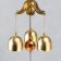 Wind Music Metal "Eagle owl on a branch" Mix 3 bells 47 cm