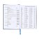 Leduced Diary A5, 160 sheets, Attomex. Orion, solid boumvinyl cover with foam rubber, liesse, block 70 g/m2, blue