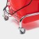The harvester is simultaneous with vertical and net, red bucket 25 liters, chrome frame