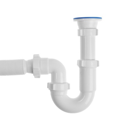 Siphon for washing ORIO S-41019, 1 1/2 "x40 mm, direct-flow, with corrugation 40x40/50 mm-1